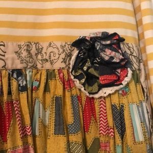 Mustard Pie dress size 4 girl fall yellow